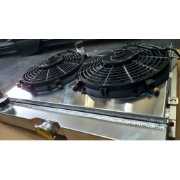 Radiator frame aluminum radiator with e-fans 24" 67-70