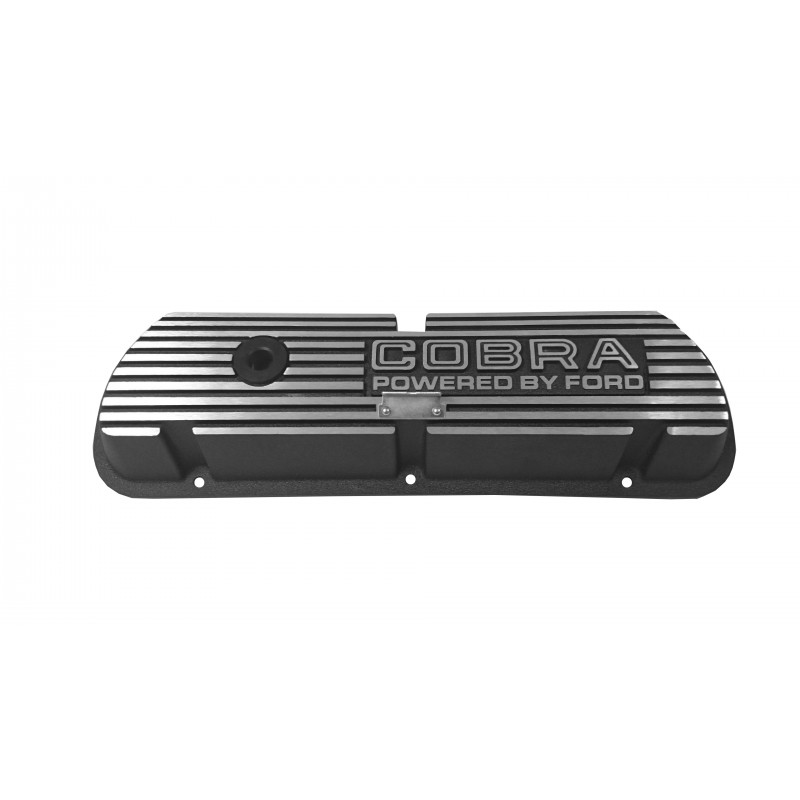 Ventildeckelset Alu schwarz 260-351W Cobra Ford Mustang 1964-1973 / 6A582-C Ventildeckelset Alu schwarz 260-351W Cobra Ford Mustang 1964-1973 / 6A582-C