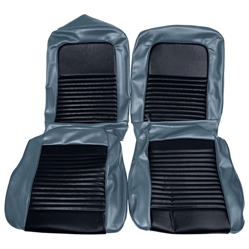 Seat covers coupe blue complete 67