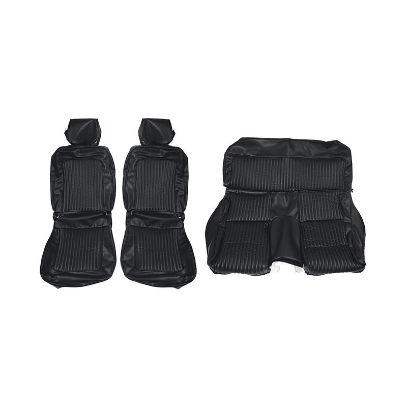 Fundas de asiento Fastback negro completo 69