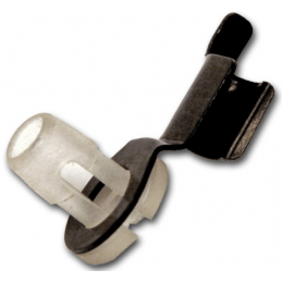 Fastening clip for door rods 64-66