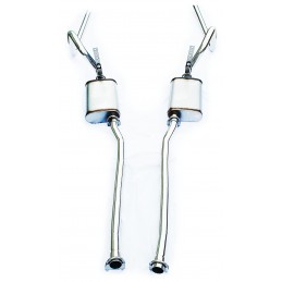 Exhaust system 2" stainless steel V8 Magnaflow style 64-70