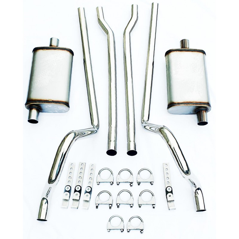 Exhaust system 2" stainless steel V8 Magnaflow style 64-70 Exhaust system 2" stainless steel V8 Magnaflow style 64-70