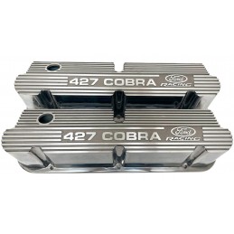 Ventildeckel Smallblock "427 Cobra" silber hoch 64-73