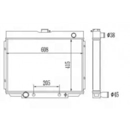 Enfriador de agua aluminio 24" BB 67-70 (SB 70)