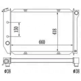 Enfriador de agua aluminio 71-73