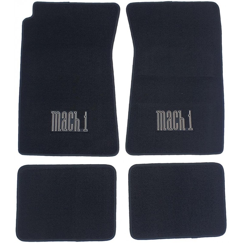 Floor mat set MACH1 black 69-73 Floor mat set MACH1 black 69-73