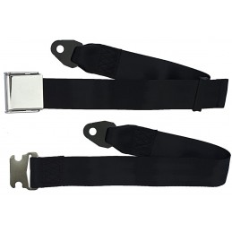 Black seat belts (pair) 65-73