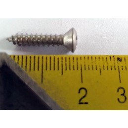 Tornillo para lente 3.9x19 cruz 7.4mm acero inoxidable
