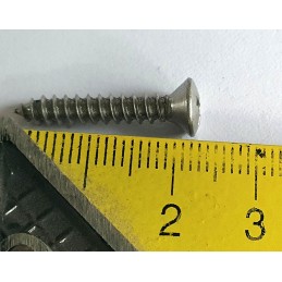 Tornillo para lente 3.9x22 cruz 7.4mm acero inoxidable