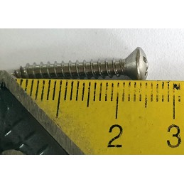 Tornillo para lente 3.9x25 cruz 7.4mm acero inoxidable