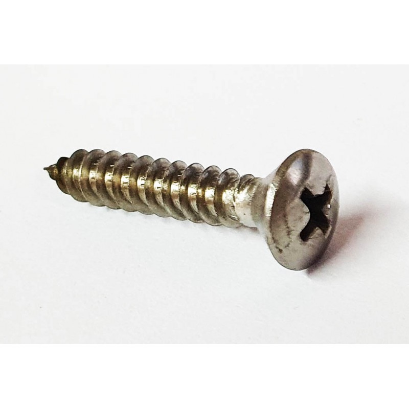 Tornillo para lente 4.8x25 cruz 9.4mm acero inoxidable