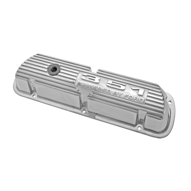 Ventildeckelsatz 351 Aluminium poliert Ford Mustang 1969-1973 / 6A582-351P Ventildeckelsatz 351 Aluminium poliert Ford Mustang 1969-1973 / 6A582-351P