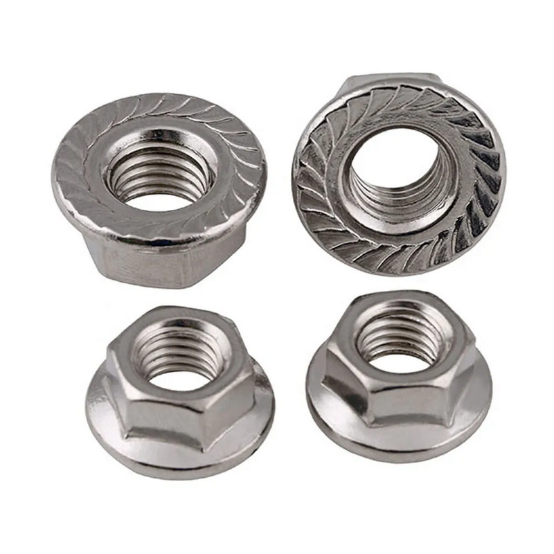 Dado in pollici 1/4-20 (6,3 mm) con flangia 64-73 Dado in pollici 1/4-20 (6,3 mm) con flangia 64-73