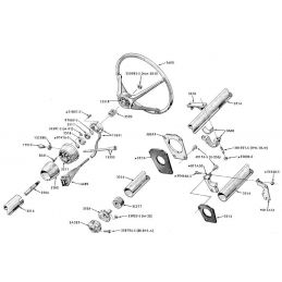 Retaining clip steering column upper 3/4 (97663-S) 67-73