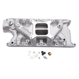 Collettore di aspirazione Edelbrock Performer 4V (satinato) 64-73