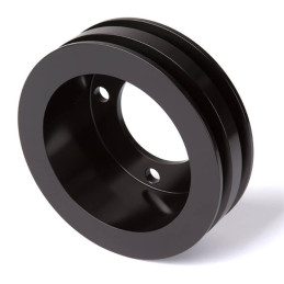 Kit de poleas de aluminio de 2 vías negras de 4 agujeros 289, 302, 351W Underdrive 69-73