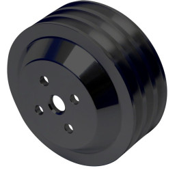 Puleggia pompa acqua in alluminio 3 volte nera (390, 427 e 428 FE) High-Flow 67-73