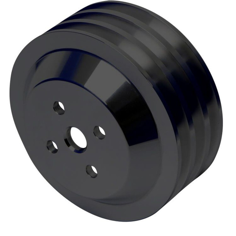 Riemenscheibe Alu Wasserpumpe 3fach schwarz (390, 427 & 428 FE) High-Flow 67-73 Riemenscheibe Alu Wasserpumpe 3fach schwarz (390, 427 & 428 FE) High-Flow 67-73