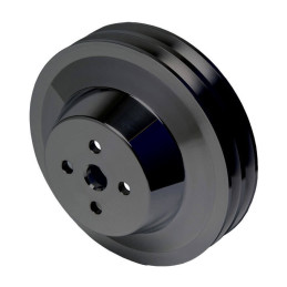 Puleggia pompa acqua alluminio 2 vie nero (289, 302, 351W) Underdrive 64-69