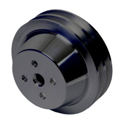 Puleggia pompa acqua alluminio 2 vie nero (289, 302, 351W) High-Flow 64-69