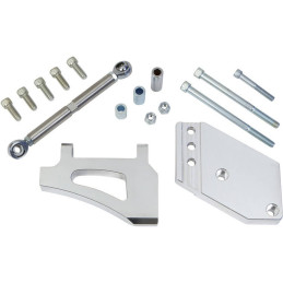 Supporto compressore aria condizionata alluminio argento (390, 427 e 428 FE) 67-73