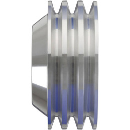 Puleggia pompa acqua 3 vie alluminio argento (390, 427 e 428 FE) High-Flow 67-73
