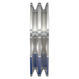 Puleggia albero motore in alluminio 2 vie argento (390, 427 e 428 FE) 67-73