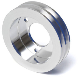 Puleggia albero motore in alluminio 2 vie argento (390, 427 e 428 FE) 67-73