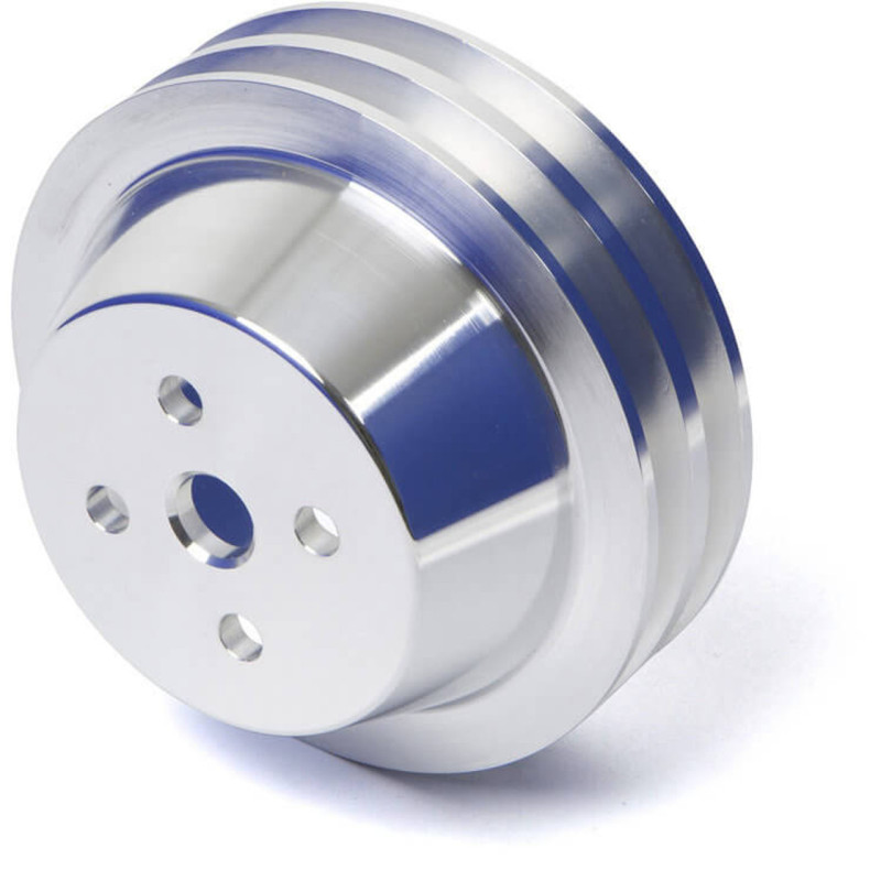 Puleggia pompa acqua alluminio 2 vie argento (289, 302, 351W) High-Flow 64-69 Puleggia pompa acqua alluminio 2 vie argento (289, 302, 351W) High-Flow 64-69