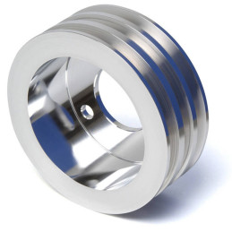 Polea cigüeñal aluminio 3 vías color plata (390, 427 y 428 FE) 67-73