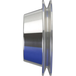 Puleggia pompa acqua in alluminio 1-volte argento (289, 302, 351W) High-Flow 64-69