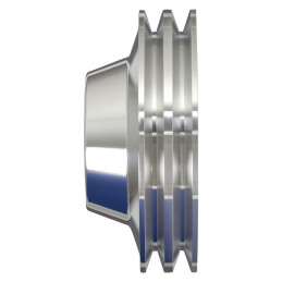 Puleggia pompa acqua alluminio 2 vie argento (390, 427 e 428 FE) Underdrive 67-73