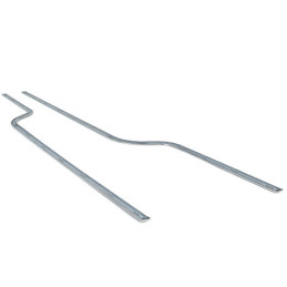 Listelli decorativi per pannelli porta - acciaio inossidabile (coppia) 69-70