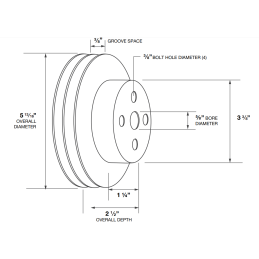 Belt disk water pump twice 67-70