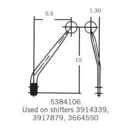 Hurst gear shift lever T5, TKO, TKX 64-73