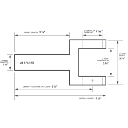 PROPRIETTO CARTE SLIDE (YOKE) T5 - 28 Denti 1310 65-70