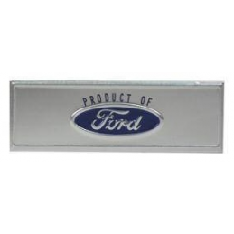 Emblem door sill panel (blue) 68-73