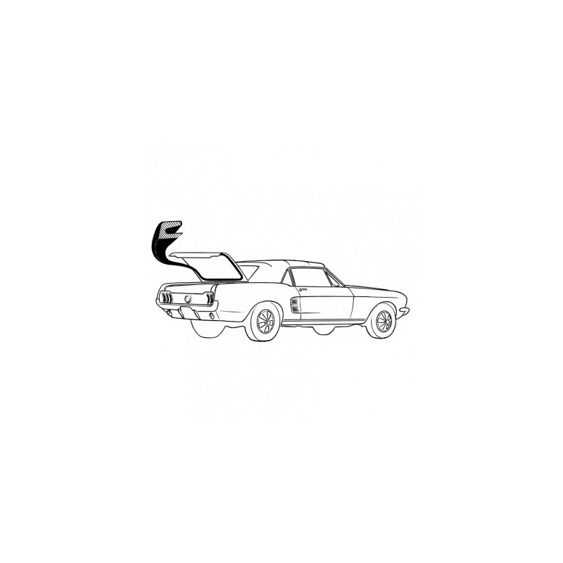 Trunk weatherstrip 71-73