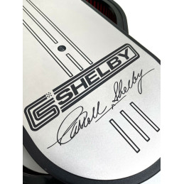 Luftfilter oval Shelby Unterschrift silber 64-73