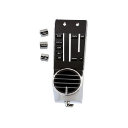 Left air conditioning blowing grille, black 67