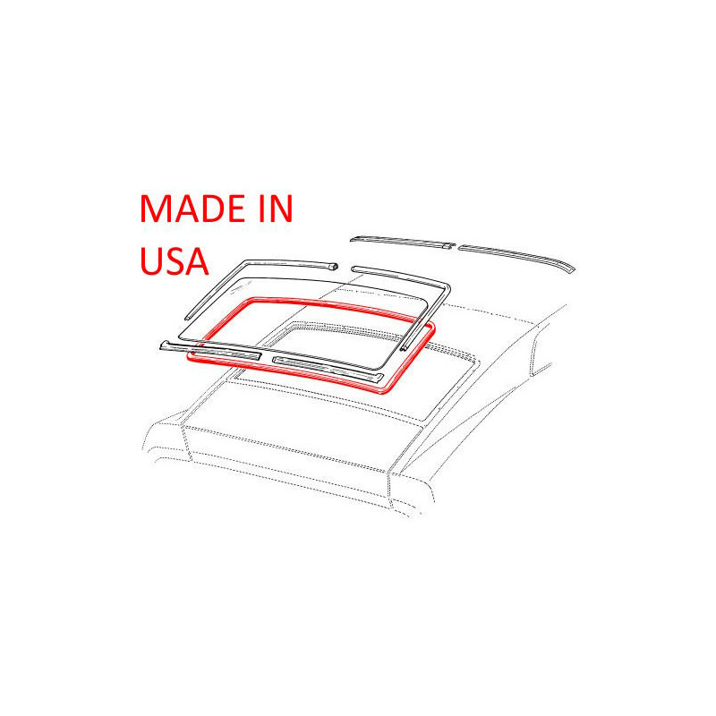 Rear window gasket - USA production, fastback 71-73 Rear window gasket - USA production, fastback 71-73