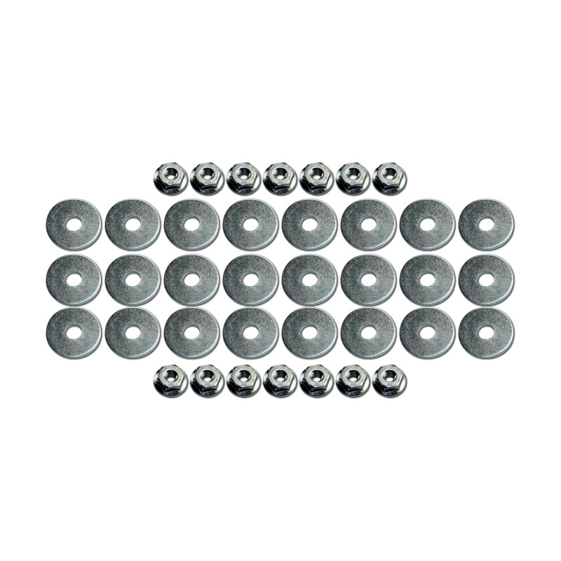 Mounting Kit Convertible Top Weatherstripping (Nuts/Washers) 64-68