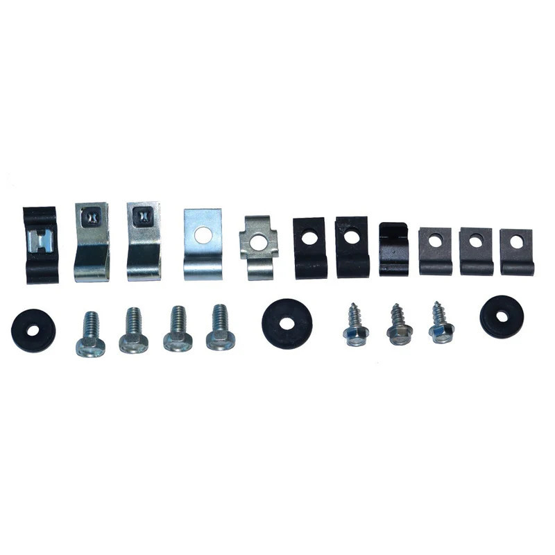 Gas & Brake Line Clip Kit V8 Disc Brakes (21) 64-66 Gas & Brake Line Clip Kit V8 Disc Brakes (21) 64-66