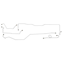 Brake Line Kit Dual Exhaust Power Drum Steel (6) 64-66