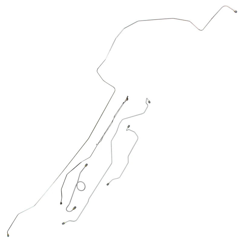 Linee freni freni a tamburo senza bkV in acciaio inossidabile a tubo singolo 64-66 Linee freni freni a tamburo senza bkV in acciaio inossidabile a tubo singolo 64-66
