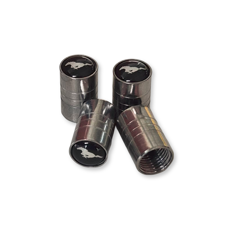 Valve Cap Mustang Logo Cromo 64-73 Valve Cap Mustang Logo Cromo 64-73