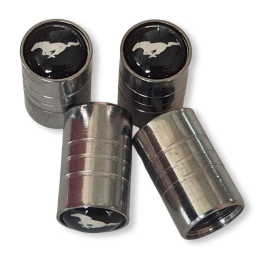 Valve Cap Mustang Logo Cromo 64-73