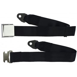Seat belts black (pair) 65-73