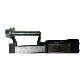 Vite doganale 3/8 "-16 x 2 (9,5 mm x 53 mm)